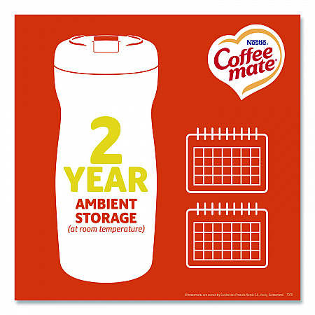 Non-Dairy Powdered Creamer, Hazelnut, 15 oz Canister, 12/Carton (12345CT)