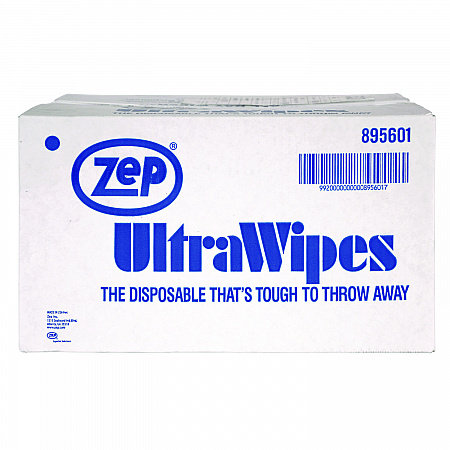 Ultra Wipes, 1-Ply, 14 x 12, Blue, 450/Carton (895601)