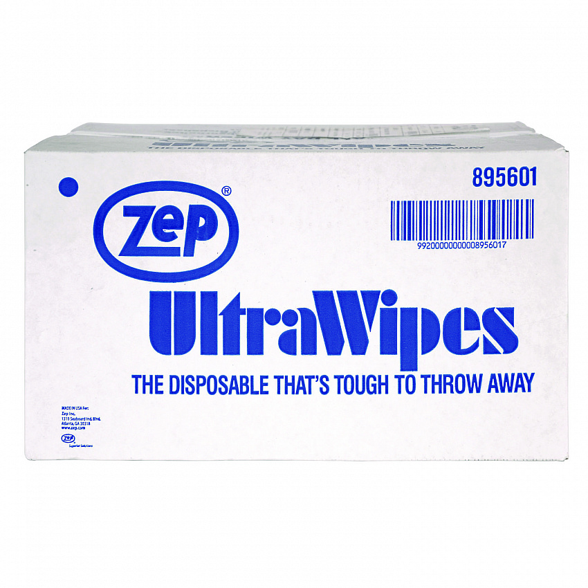 Ultra Wipes, 1-Ply, 14 x 12, Blue, 450/Carton (895601)