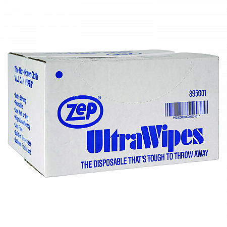 Ultra Wipes, 1-Ply, 14 x 12, Blue, 450/Carton (895601)