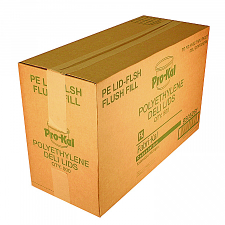 Pro Kal Polyethylene Flush Fill Round Deli Lids, 4.6