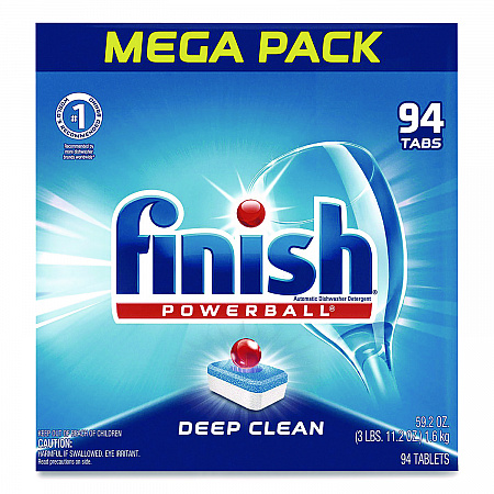 Powerball Dishwasher Tabs, Fresh Scent, 94/Box, 4 Boxes/Carton (97330CT)
