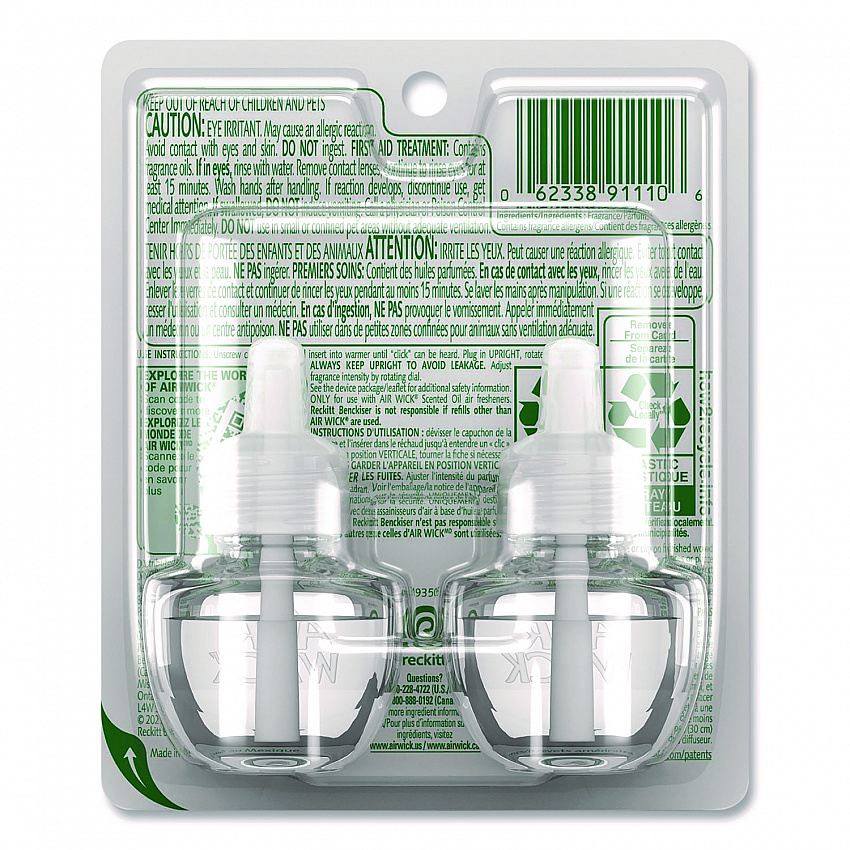 Scented Oil Refills, Paradise Retreat, 0.67 oz, 2/Pack, 6 Packs/Carton (91110)