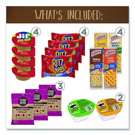 On The Go Snack Box, 27 Assorted Snacks/Box (700S0009)