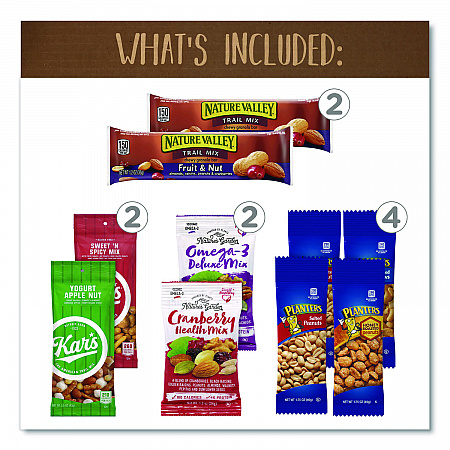 On The Go Snack Box, 27 Assorted Snacks/Box (700S0009)