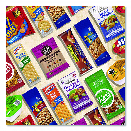 On The Go Snack Box, 27 Assorted Snacks/Box (700S0009)