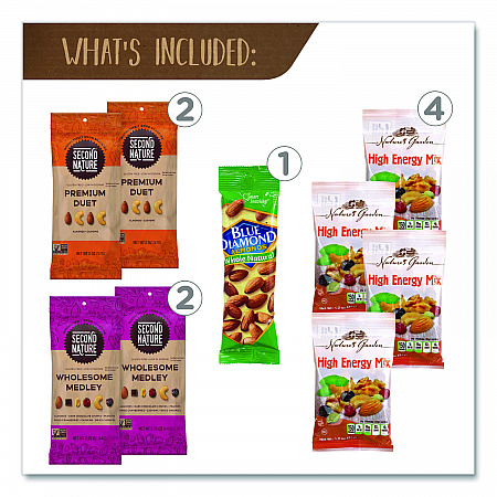 Healthy Mixed Nuts Snack Box, 18 Assorted Snacks/Box (70000046)