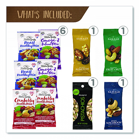 Healthy Mixed Nuts Snack Box, 18 Assorted Snacks/Box (70000046)
