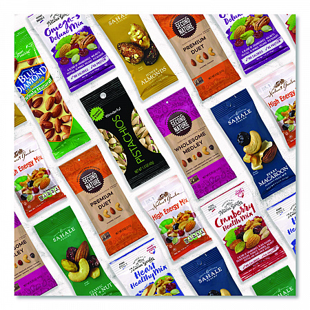 Healthy Mixed Nuts Snack Box, 18 Assorted Snacks/Box (70000046)