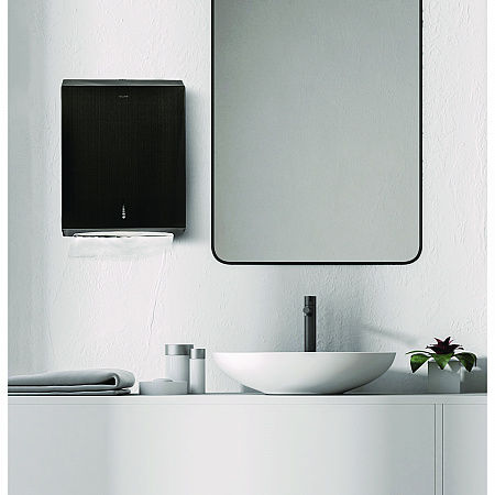 Vertical C-Fold/Multi-Fold Paper Towel Dispenser, 14.5 x 4 x 11.2, Antique Nickel (ALP480AN)