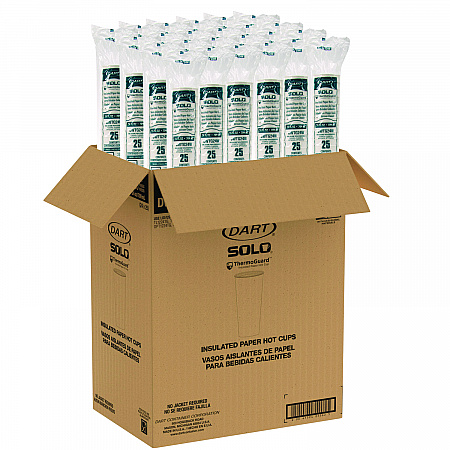 Thermoguard Insulated Paper Hot Cups, 24 oz, White Sustainable Forest Design, 600/Carton (DWTG24W)