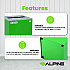 29 Gallon Trash/Recycling Cans, Steel, Green Mixed Recycling Can with Mixed Lid (4450KITGRNMM)