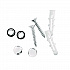 Double Post Toilet Paper Holder with Shelf Storage Rack, 3.87 x 10.5 x 3.95, Brushed Stainless Steel (ALP487B)