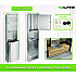 Stainless Steel Recessed Paper Towel Dispenser with Waste Receptacle, 56 x 4 x 17 (ALP492)