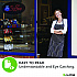 LED Oval Coffee Sign, 23 x 14, Black Frame, Blue/Red Graphics (ALP49705)