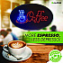 LED Oval Coffee Sign, 23 x 14, Black Frame, Blue/Red Graphics (ALP49705)