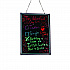 LED Illuminated Hanging Message Writing Board, Black 22