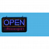 LED Programmable Message Board Open Sign, 22 x 13, Black Frame, Blue/Red Graphics (ALP49710)