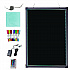 LED Illuminated Hanging Message Writing Board, Black 22