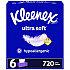 Ultra Soft Facial Tissue, 3-Ply, White, 120 Sheets/Box, 6 Boxes/Pack, 4 Packs/Carton (54317)
