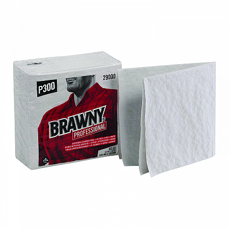 All Purpose Wipers, 3-Ply, 13 x 13, White, 80 Wipers/Pack, 12 Packs/Carton (290)