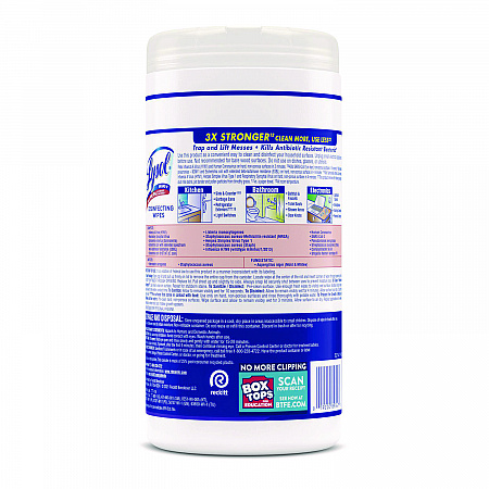 Disinfecting Wipes, 1-Ply, 7 x 7.25, Early Morning Breeze, White, 80 Wipes/Canister, 6 Canisters/Carton (89347CT)