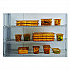 Insert Pan Handled Notched Cover, 6.38 x 0.39 x 10.38, Amber, Plastic, 6/Carton (214P86AMB)