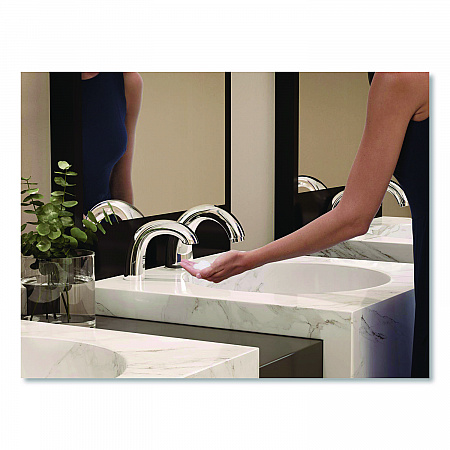 One Shot Soap Dispenser - Touch Free, Foam, 800 mL/1,600 mL, 1.9 x 5.5 x 4, Polished Chrome (4870465)