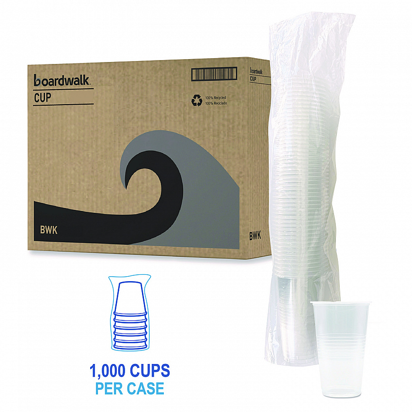 Translucent Plastic Cold Cups, 20 oz, Clear, 1,000/Carton (TRANSCUP20CT)