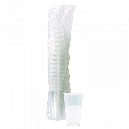Translucent Plastic Cold Cups, 20 oz, Clear, 50/Pack (TRANSCUP20PK)