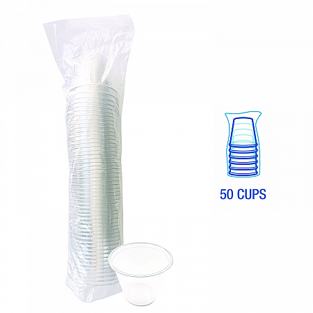 Clear Plastic PET Cups, 9 oz, 50/Pack (PET9SPK)