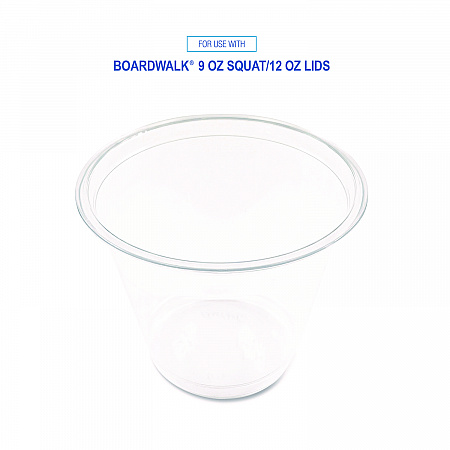 Clear Plastic PET Cups, 9 oz, 50/Pack (PET9SPK)