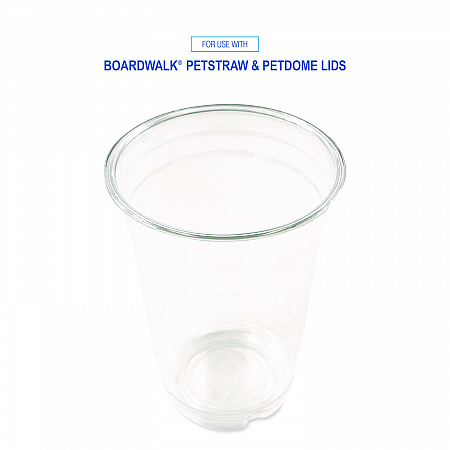 Clear Plastic PET Cups, 14 oz, 50/Pack (PET14PK)
