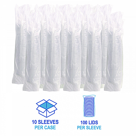PET Cold Cup Straw-Slot Lids, Fits 9 oz Squat/12 oz Cold Cups, Plastic, Clear, 1,000/Carton (PET912STRAW)