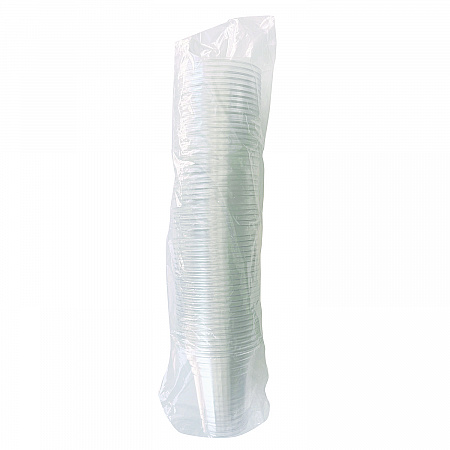 Clear Plastic PET Cups, 14 oz, 50/Pack (PET14PK)