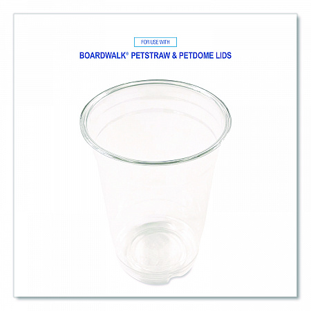 Clear Plastic PET Cups, 14 oz, 50/Bag, 20 Bags/Carton (PET14)