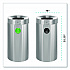 27 Gallon Stainless Steel Compost Bin and Trash Can, Brushed Stainless Steel (ALP47527COT)