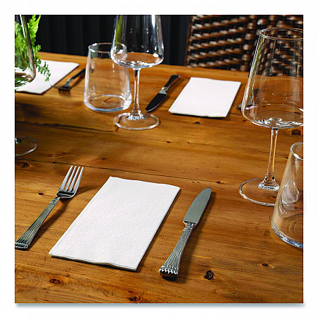 Dinner Napkins, 2-Ply, 16 x 16, White, 1,000/Carton (125023)