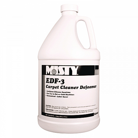 EDF-3 Carpet Cleaner Defoamer, Unscented, 1 gal Bottle, 4/Carton (1038773)