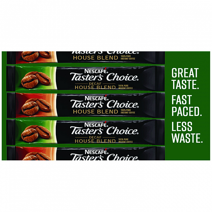 Taster's Choice Stick Pack, Decaf, 0.06 oz, 80/Box, 6 Boxes/Carton (66488CT)
