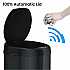 Sensor Trash Can, 8 gal, Plastic/Stainless Steel, Black (HLS08RB)