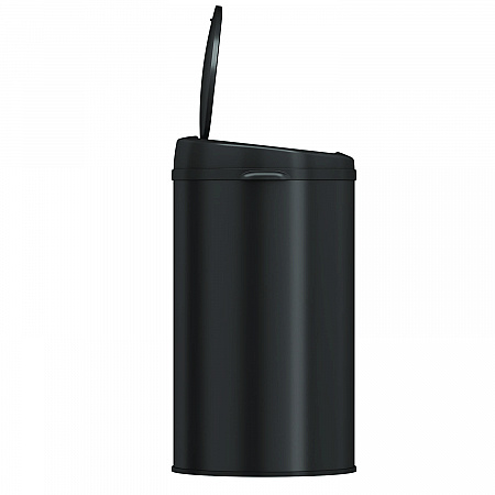 Sensor Trash Can, 8 gal, Plastic/Stainless Steel, Black (HLS08RB)