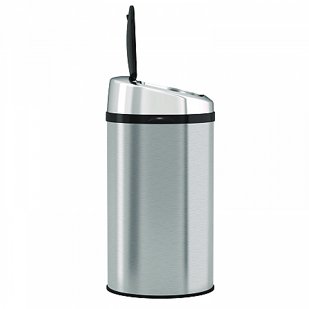 Sensor Trash Can, 8 gal, Plastic/Stainless Steel, Silver (HLS08RCB)