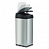 Sensor Trash Can, Rectangular, 13 gal, Plastic/Stainless Steel, Silver (HLS13MX)