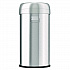 Open Top Trash Can, Round, 16 gal, Plastic/Stainless Steel, Silver (HLS16STR)