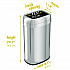 Open Top Trash Can, Oval, 16 gal, Plastic/Stainless Steel, Silver (HLS16STV)