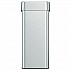 Open Top Trash Can, Rectangular, 16 gal, Plastic/Stainless Steel, Silver (HLS16UOT)