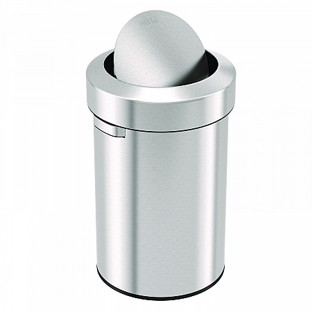 Swing Top Trash Can, 17 gal, Stainless Steel, Silver (HLS17FTS)