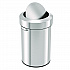 Swing Top Trash Can, 17 gal, Stainless Steel, Silver (HLS17FTS)