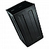 40 Gallon Rigid Plastic Waterproof Square Trash Can Insert Liner for Indoor/Outdoor Trash Can, Plastic, Black (ALPA01)